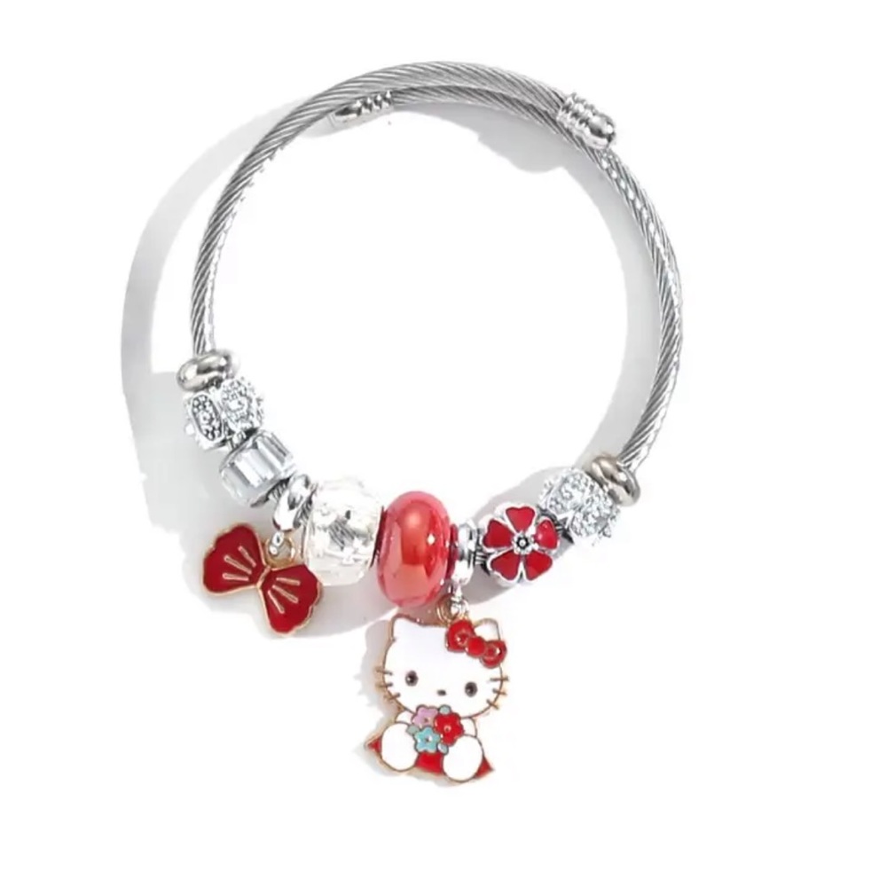 Hello kitty Sanrio kawaii bangle charm bracelet